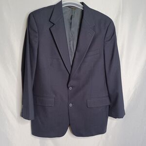 Brooks Brothers Suit Jacket Mens 42R Navy Blue 2 Button Notch Lapel Blazer USA